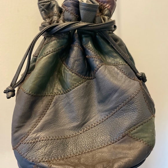 Beautiful vintage patchwork bucket bag - Picture 5 of 12